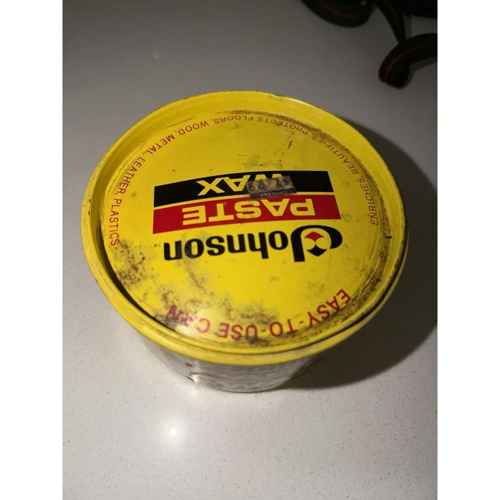 SC Johnson Paste Wax 16 oz. Metal Can Nearly Full Weighs 1.07 Pounds